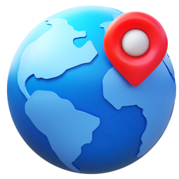 Geolocation of transport. Icon by https://icons8.com Icons8